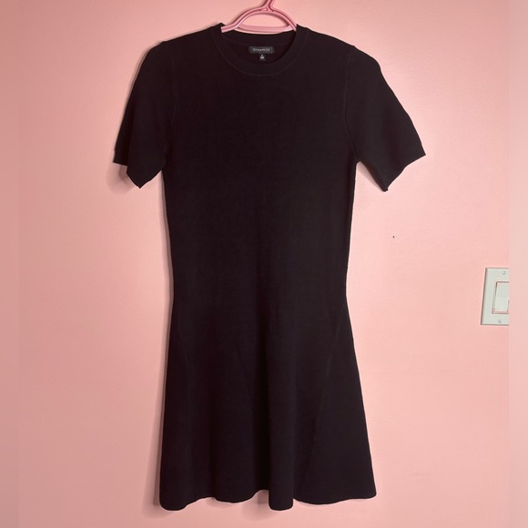 DYNAMITE Black Short Sleeved Sweater Dress - Picture 1 of 3